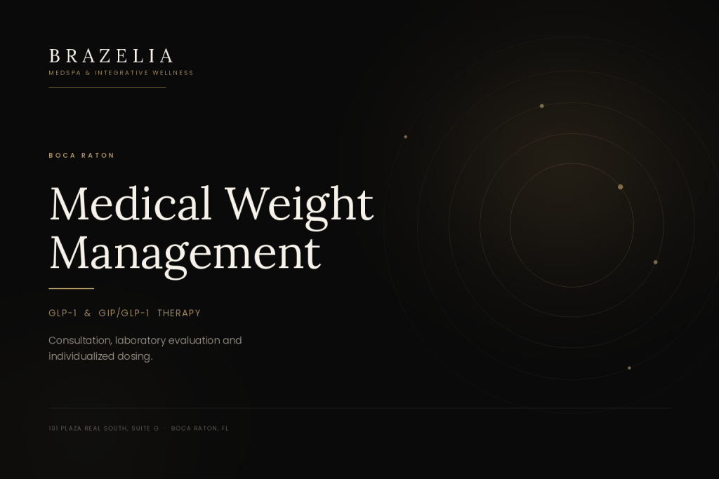 Brazelia MedSpa and Integrative Wellness, Boca Raton - medical weight management with GLP-1 and GIP/GLP-1 therapy